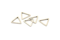 Gümüş Üçgen Charm, 24 Antik Gümüş Kaplama Pirinç Açık Üçgen Yüzük Charm (17x1,2 mm) D0108 H0653