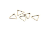 Gümüş Üçgen Charm, 24 Antik Gümüş Kaplama Pirinç Açık Üçgen Yüzük Charm (17x1,2 mm) D0108 H0653
