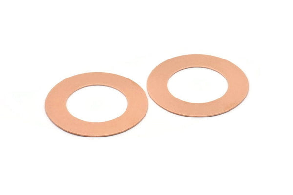 Copper Round Blank, Raw Copper Stamping Blank, Stamping Tags (50x0.80mm) M02629