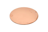 Copper Round Charm, Raw Copper Charm With 1 Hole, Pendants, Findings (50x0.80mm) M02630