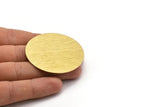 Brass Round Blank, Textured Raw Brass Stamping Blank, Stamping Tags (50x0.80mm) M02641