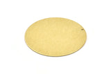 Brass Round Charm, Textured Raw Brass Charm With 1 Hole, Pendants, Findings (50x0.80mm) M02643