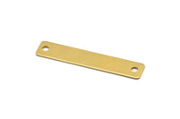Brass Stamping Connector, 10 Raw Brass Stamping Connector, Blanks (50x10 Mm) B0143