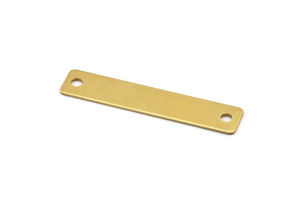 Brass Stamping Connector, 10 Raw Brass Stamping Connector, Blanks (50x10 Mm) B0143
