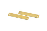 Brass Stamping Connector, 10 Raw Brass Stamping Connector, Blanks (50x10 Mm) B0143