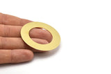 Brass Round Blank, Raw Brass Stamping Blank, Stamping Tags (50x0.80mm) M02617