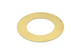 Brass Round Charm, Raw Brass Charm With 1 Hole, Pendants, Findings (50x0.80mm) M02619