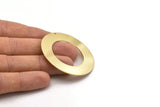 Brass Round Charm, Raw Brass Charm With 1 Hole, Pendants, Findings (50x0.80mm) M02619