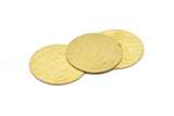 Brass Round Blank, 4 Textured Raw Brass Stamping Blanks, Stamping Tags (30x0.80mm) M02647