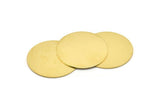 Brass Round Blank, 4 Raw Brass Stamping Blanks, Stamping Tags (30x0.80mm) M02634