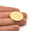 Brass Round Blank, 4 Raw Brass Stamping Blanks, Stamping Tags (30x0.80mm) M02634