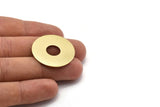 Brass Round Blank, 4 Raw Brass Stamping Blanks, Stamping Tags (30x0.80mm) M02635