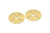 Moon Phases Blank, 8 Raw Brass Crescent Moon Blanks, Pendants (22X0.80mm) M02710