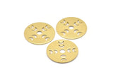 Moon Phases Blank, 8 Raw Brass Crescent Moon Blanks, Pendants (22X0.80mm) M02710