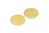 Brass Round Blank, 8 Raw Brass Stamping Blank, Stamping Tags (22x0.80mm) M02659