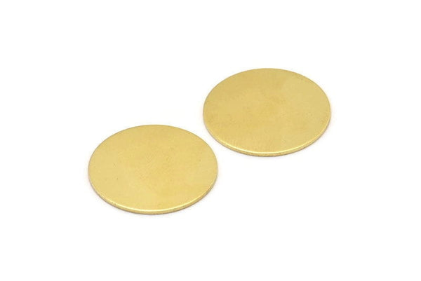 Brass Round Blank, 8 Raw Brass Stamping Blank, Stamping Tags (22x0.80mm) M02659