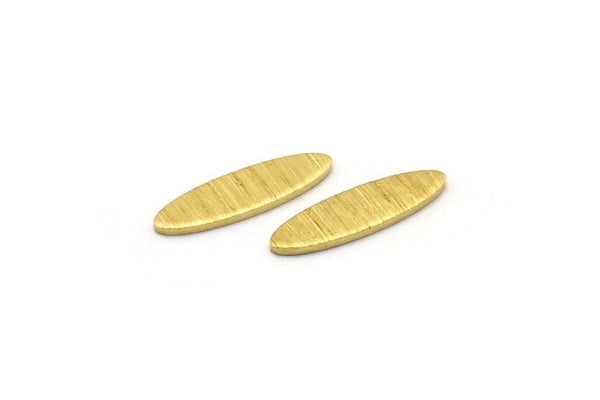 Brass Marquise Blank, 50 Textured Raw Brass Oval Blanks, Stamping Blanks (14x4x0.80mm) M02726