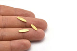 Brass Marquise Blank, 50 Textured Raw Brass Oval Blanks, Stamping Blanks (14x4x0.80mm) M02726