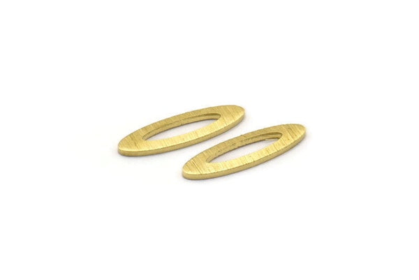 Brass Marquise Blank, 50 Textured Raw Brass Oval Blanks, Stamping Blanks (14x4x0.80mm) M02729