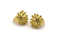 Soldier Ring Settings - 1 Raw Brass Soldier Ring Setting U045
