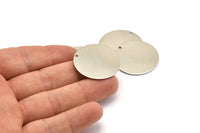 Çelik Yuvarlak Charm, 1 Delikli 6 Paslanmaz Çelik Yuvarlak Charm (30x0,80 mm) M02686
