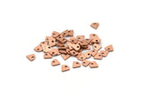 Copper Diamond Charm, 50 Raw Copper Tiny Diamond Shaped Charms With 1 Hole (6x6x0.80mm) M02748