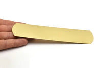 Brass Bracelet Blank, Raw Brass Flat Stamping Bracelet Blank (160x43x0.40mm) M02803