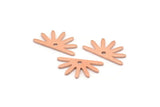 Copper Sun Charm, 24 Raw Copper Sun Charms With 1 Hole (8x15x0.80mm) M02780