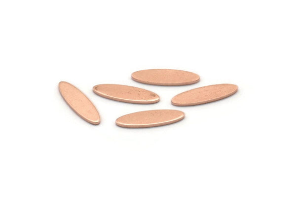 Copper Marquise Blank, 50 Raw Copper Oval Blanks, Stamping Blanks (14x4x0.80mm) M02762