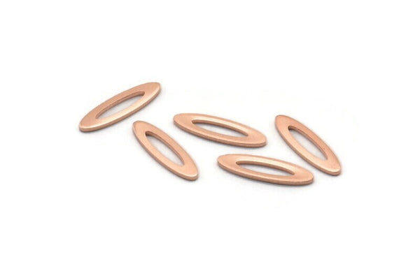 Copper Marquise Blank, 50 Raw Copper Oval Blanks, Stamping Blanks (14x4x0.80mm) M02763