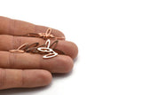 Copper Marquise Blank, 50 Raw Copper Oval Blanks, Stamping Blanks (14x4x0.80mm) M02763
