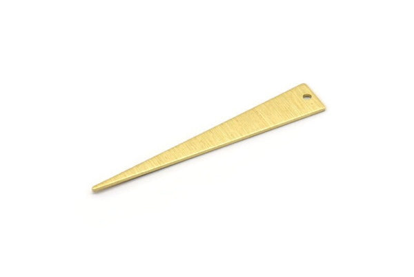 Pirinç Üçgen Tılsım, 1 Delikli 12 Dokulu Ham Pirinç Üçgen Tılsım, Bulgular (50x8x0,80 mm) M151