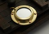 Brass Ocean Charm, 5 Solid Brass Portholes
