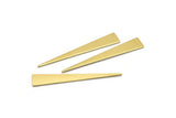 Brass Triangle Blank, 12 Raw Brass Triangle Stamping Blanks, Findings (50x8x0.80mm) M148