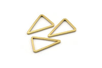 Brass Blank Triangles, 50 Raw Brass Triangles (16x12x1mm) BS 2346