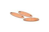Copper Marquise Blank, 20 Raw Copper Marquise Blanks With 2 Holes (24x7x0.80mm) D491