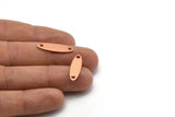 Copper Marquise Blank, 20 Raw Copper Marquise Blanks With 2 Holes (24x7x0.80mm) D0491