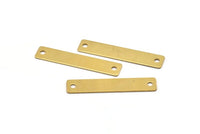 Brass Stamping Connector, 10 Raw Brass Stamping Connector, Blanks (50x10 Mm) B0143