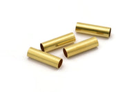 Large Tube Bead, 25 Raw Brass Tubes (6x20mm) Bs 1533