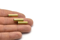 Large Tube Bead, 25 Raw Brass Tubes (6x20mm) Bs 1533