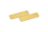 Brass Stamping Sheet, 10 Raw Brass Stamping Blanks  (10x35x0.80mm)   D0256