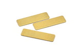 Brass Stamping Sheet, 10 Raw Brass Stamping Blanks  (10x35x0.80mm)   D0256