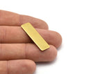 Brass Stamping Sheet, 10 Raw Brass Stamping Blanks  (10x35x0.80mm)   D0256