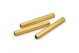 10 Raw Brass Square Tubes  (6x60mm) Bs 1622