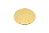 Brass Round Blank, 10 Textured Raw Brass Stamping Blank, Stamping Tags (18x0.80mm) M02847