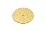 Brass Round Charm, 10 Textured Raw Brass Round Charms With 1 Hole, Blanks (18x0.80mm) M02831