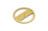 Brass Round Charm, 10 Textured Raw Brass Round Charms With 1 Hole, Blanks (18x0.80mm) M02844