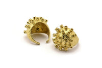 Soldier Ring Settings - 1 Raw Brass Soldier Ring Setting U045