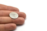 Steel Round Blank, 12 Stainless Steel Round Blanks (20x0.70mm) M02874