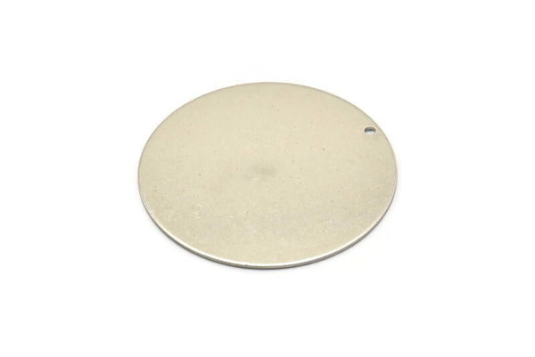 Çelik Yuvarlak Charm, 1 Delikli 6 Paslanmaz Çelik Yuvarlak Charm (40x0,70 mm) M02878